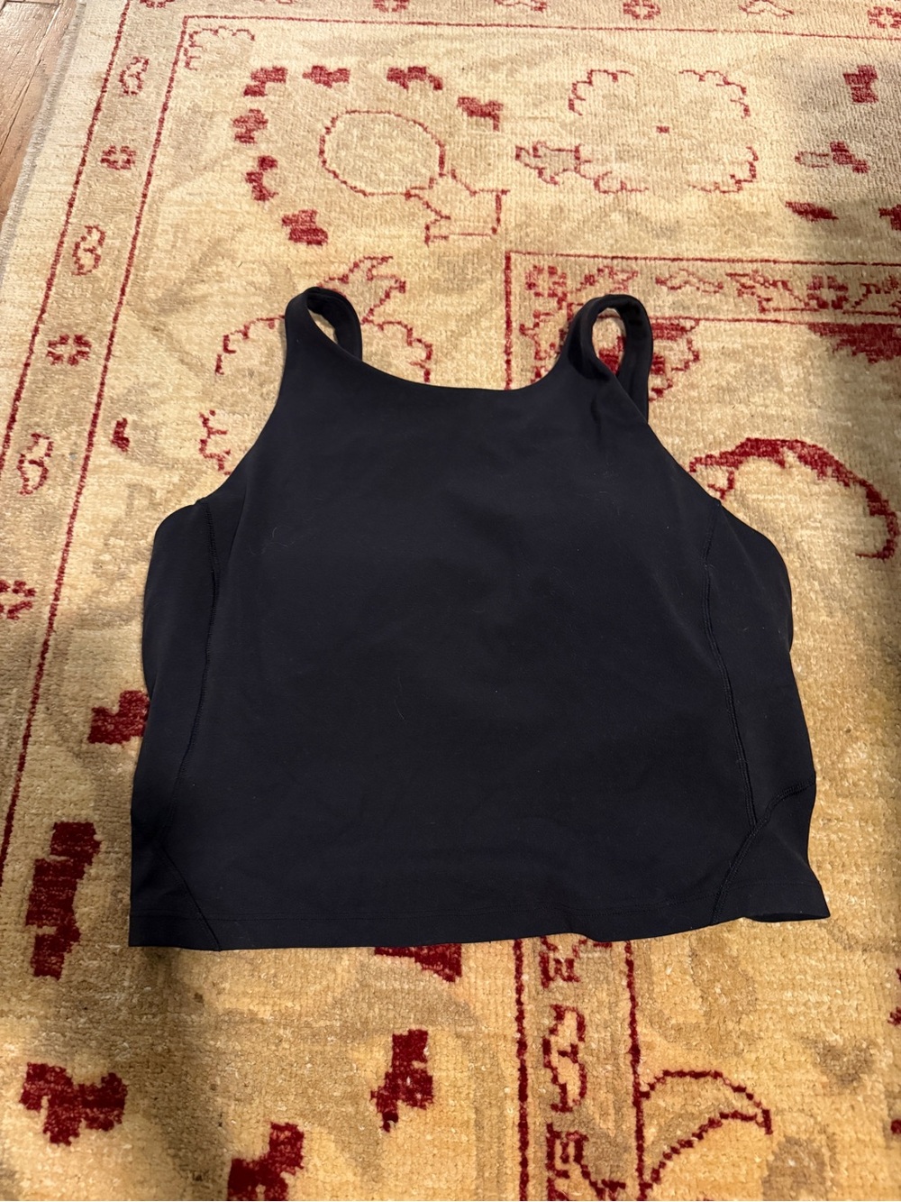 Lululemon Align High Neck Crop Top 10 D-DD Bra Black